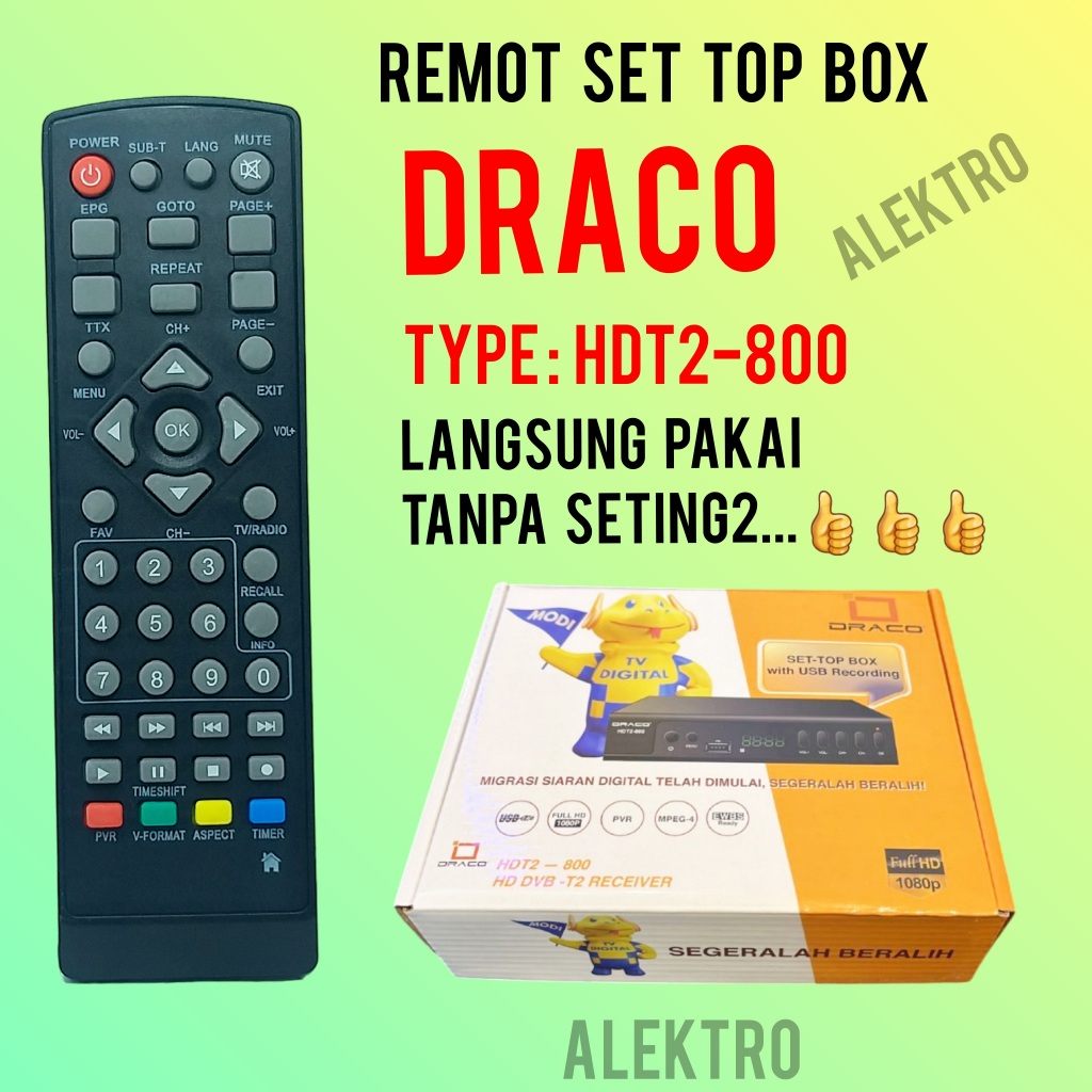 Remote stb DRACO set top box remot