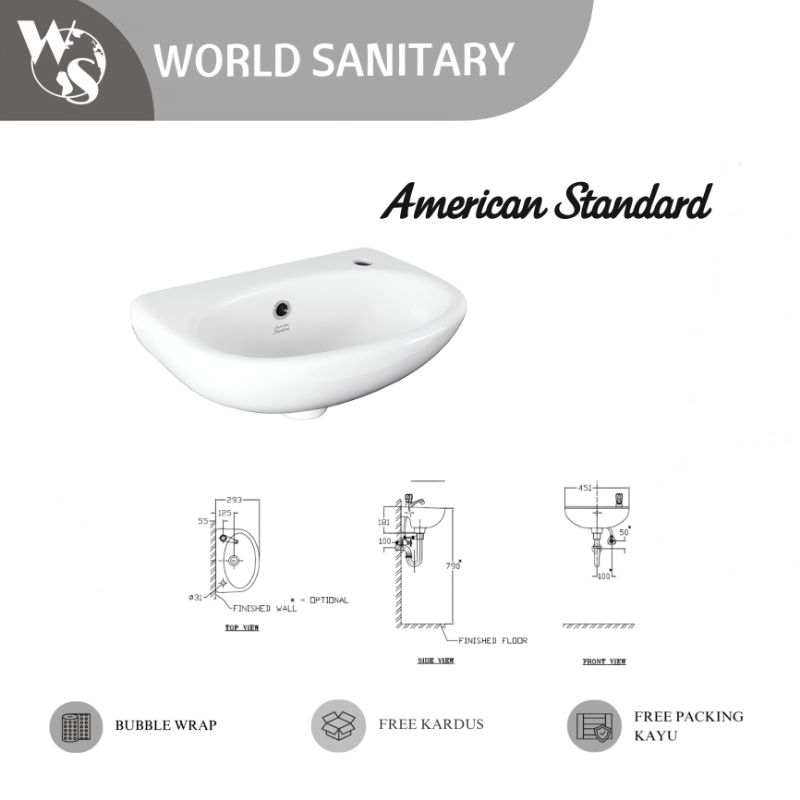 Wastafel American Standard Studio 45