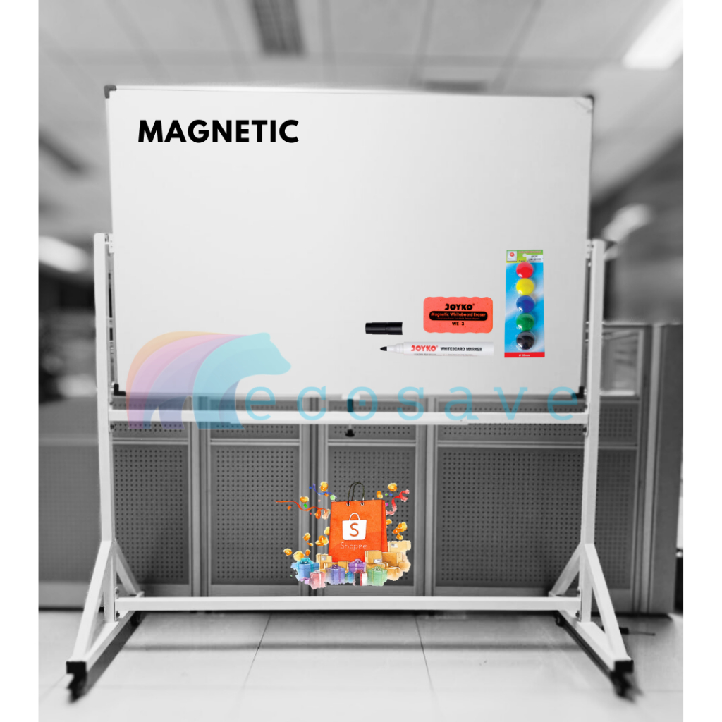 

Whiteboard Standing Single Face Magnetic White Board Kaki Papan Tulis Magnetik Putih 1 Satu Muka Beroda Custom 45x60 60x90 60x120 80x120 90x120 90x180 100x120 100x150 100x200 120x180 120x240 cm