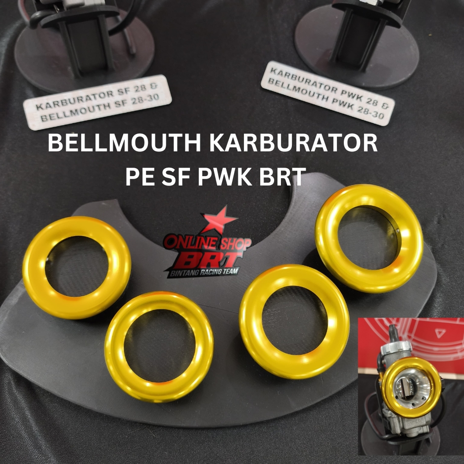 Bellmouth Bell Mount BRT Ring Velocity Donat Corong KARBU KARBURATOR PE SF PWK 24 26 28 30 32 34 mm