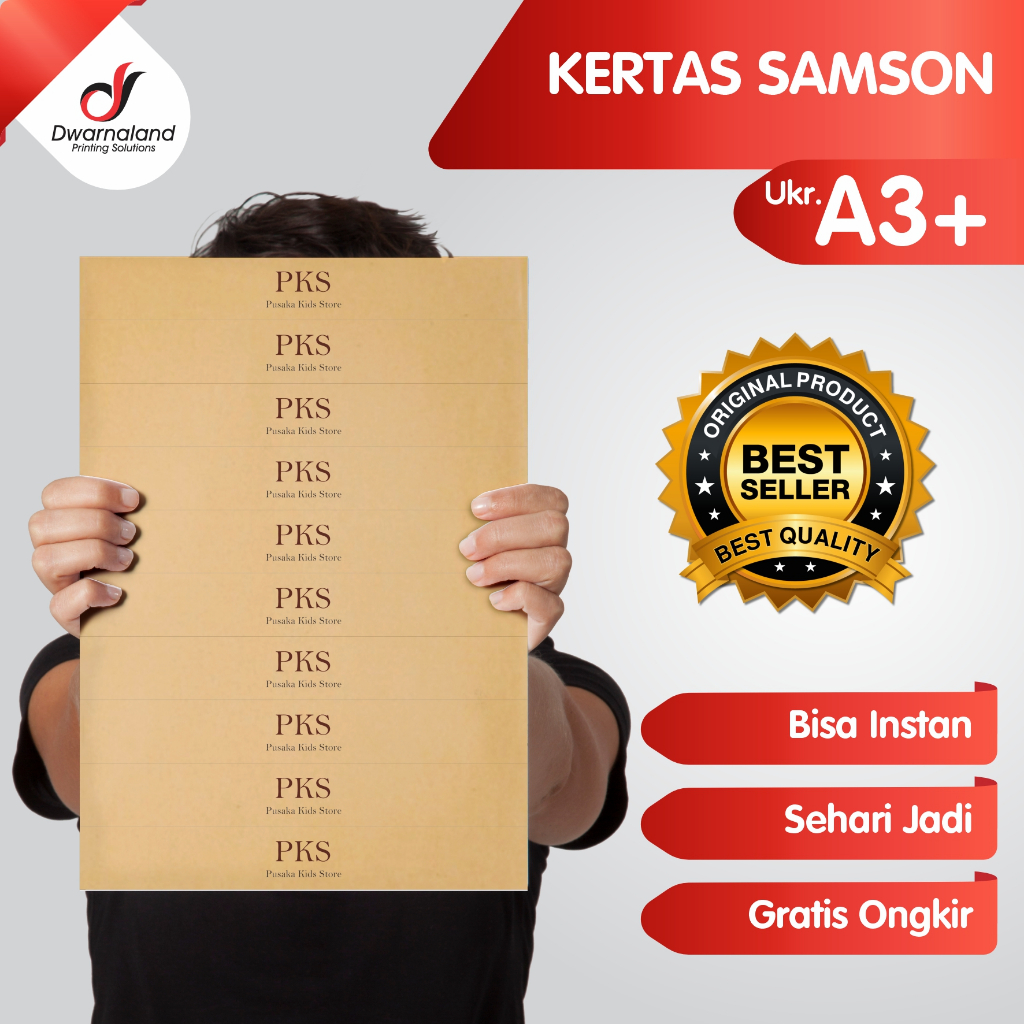 

Cetak Print Samsons Coklat A3+ 210-310 GSM / 1 sisi Full Colour