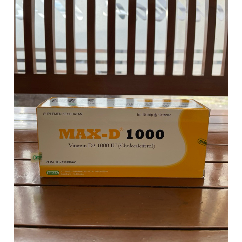 Max-D Vitamin D3 1000 Iu Box 100 Tablet