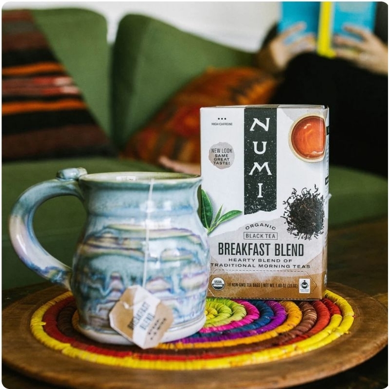 

Numi Organic Black Tea Breakfast Blend Traditional Morning Tea Teh Organik