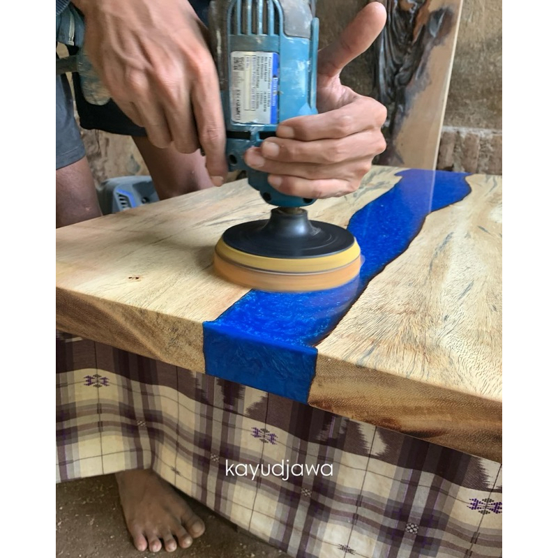 Meja Resin River Table Custom