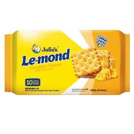 

JULIES LEMOND PUFF CHEDDAR CHEESE 180 GR 9556121026463