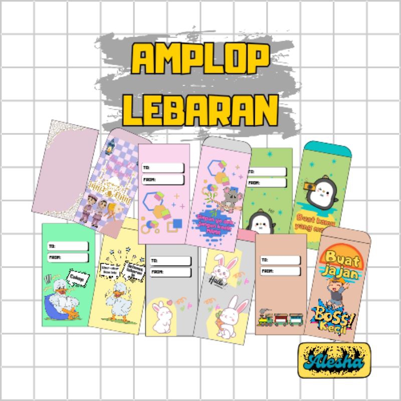 

amplop lebaran murah bahan kertas art paper 150g