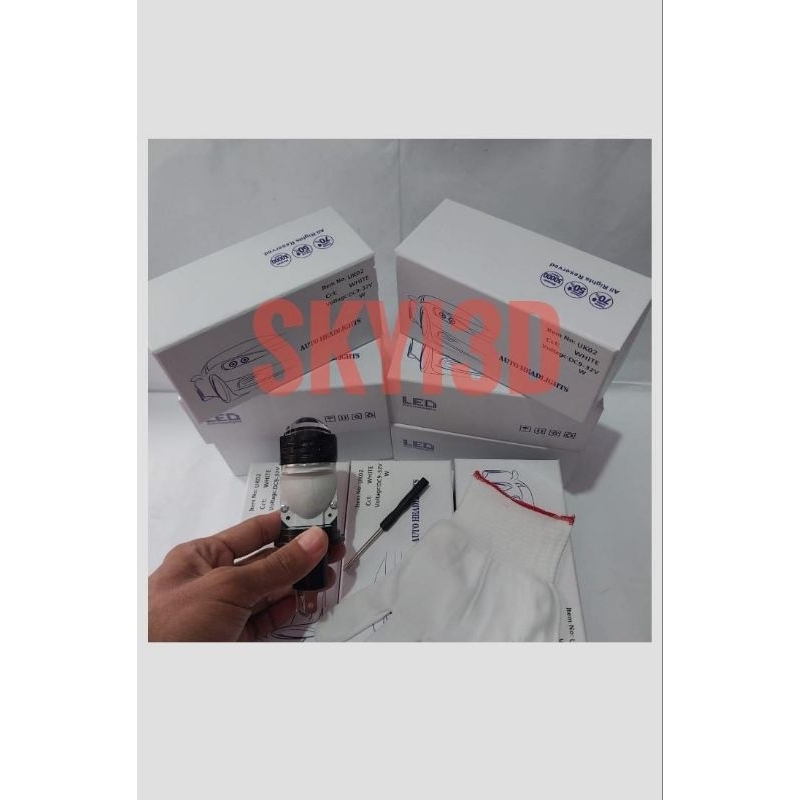 Lampu Mini Projector H4 MYTH 55 WATT  H4 UNTUK MOTOR MOBIL SUPER TERANG HIGHLOW BEAM