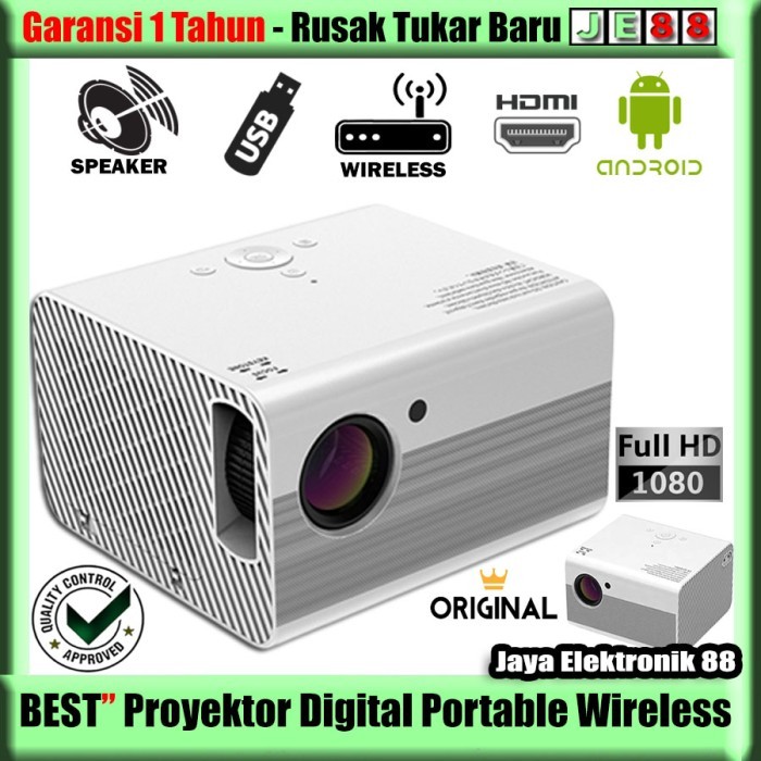Proyektor mini portable proyektor mini Mendukung koneksi HP