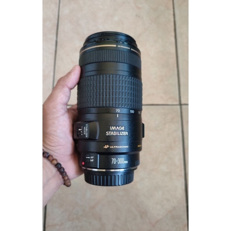LENSA TELE CANON 70 300MM IS USM MURAH