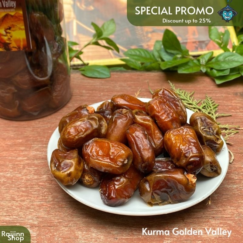 

Kurma Golden Valley Kemasan Toples L 1Kg |Snack |Makanan