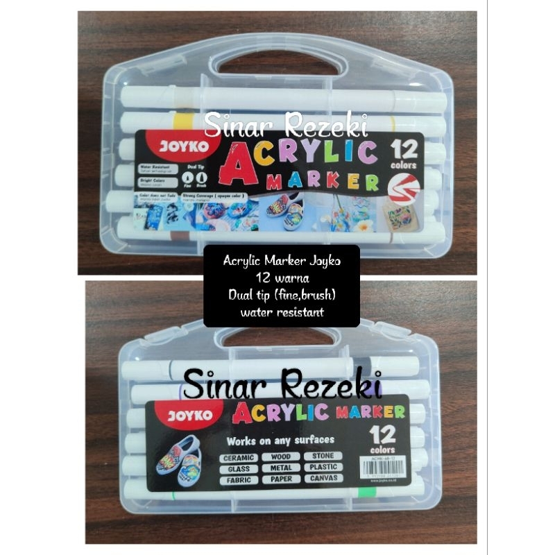 

12 warna!!ACMK-68-12!Acrylic marker joyko/spidol akrilik joyko