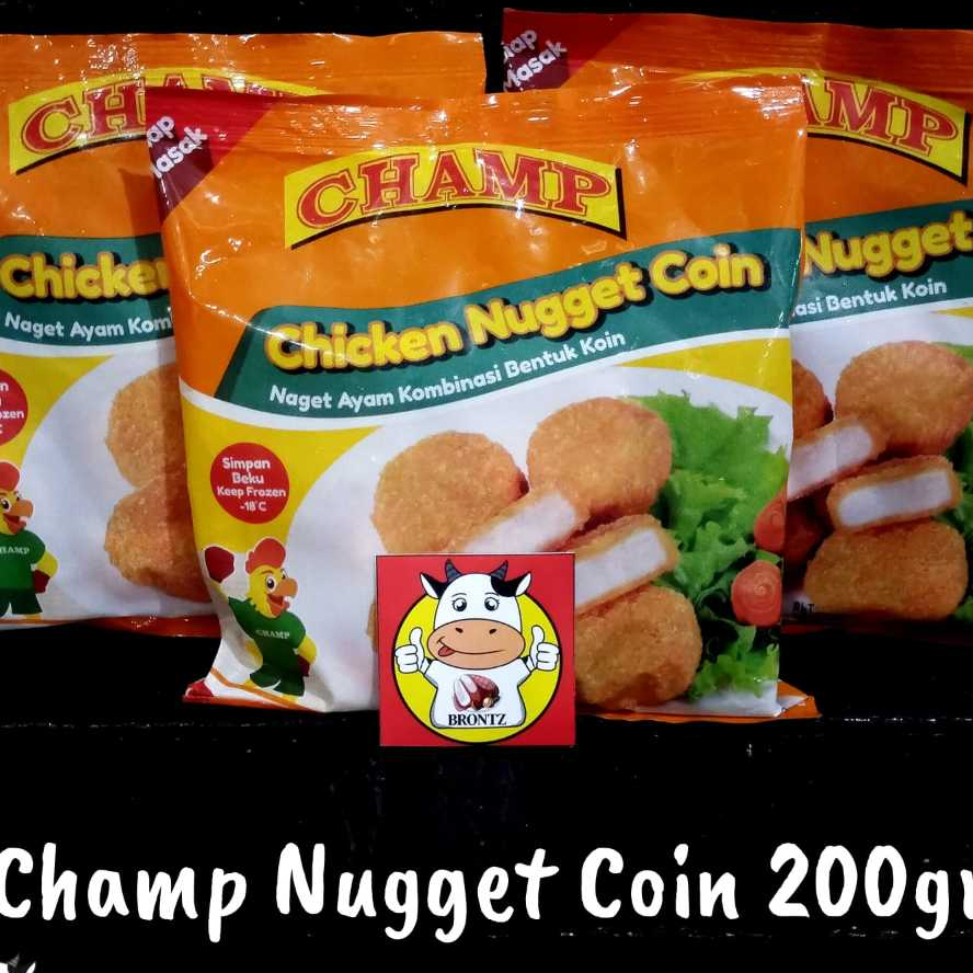 

CHAMP CHICKEN NUGGET COIN 200GR - FROZEN FOOD - BRONTZ JOGJA