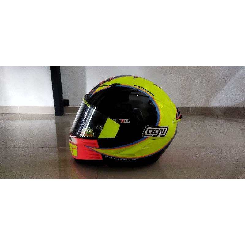 Helm KYT Falcon repaint AGV VR46 2004 by Irengdop