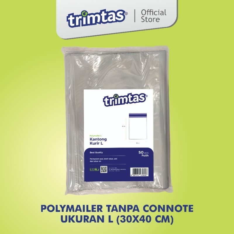 

TRIMTAS Polymailer/kantong kiriman online 30x40 cm (L) tanpa connote