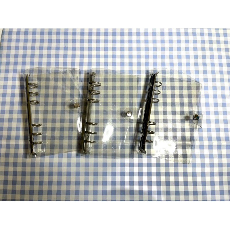 

Binder A6 Transparan 6 Ring dan Kantong uang Zipper A6 Free Stiker