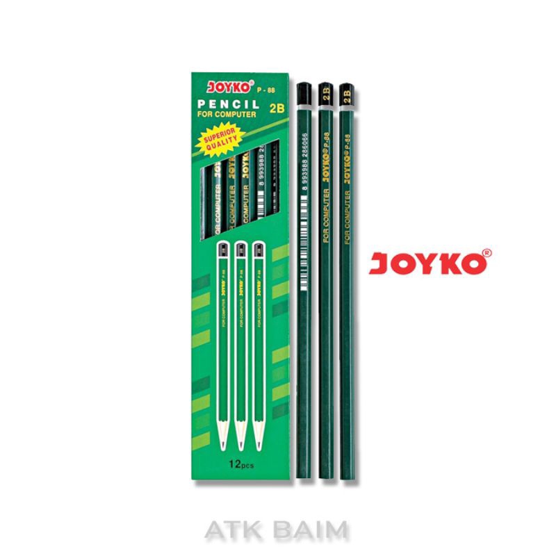 

Pensil pencil 2B joyko P-88 p-88 original harga ecer satuan