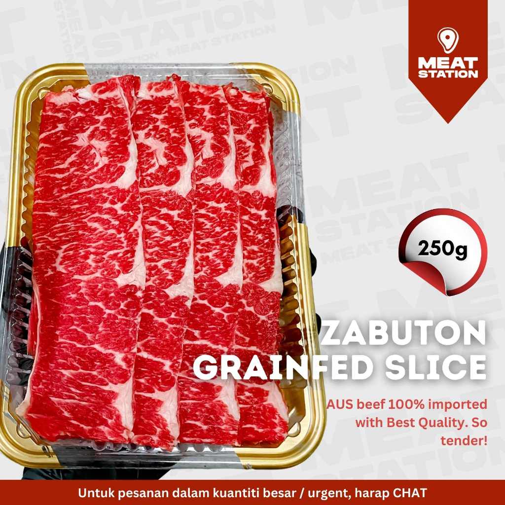 

ZABUTON GrainFed Beef Slice/ Beef Slice/ Daging Sapi Iris / Daging Shabu / Daging BBQ / Daging Grill