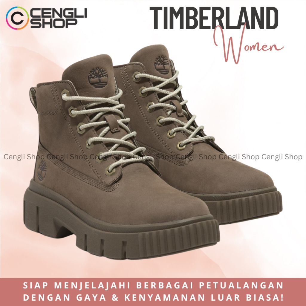 SEPATU BOOT TIMBERLAND WANITA ORIGINAL CASUAL KULIT ASLI BRANDED TW30