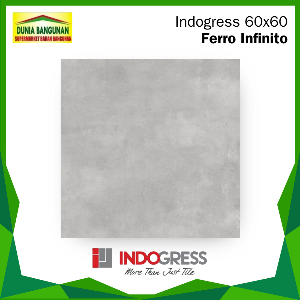 Granit Lantai  Indogress 60x60 Ferro Infinito Granit Lantai Dinding Matt/Keset Granit Lantai Abu Ter