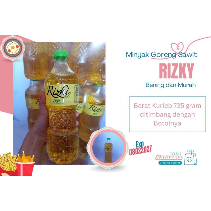 

HG SAMAWA - RIZKI MINYAK GORENG 1 KRAT ISI 12
