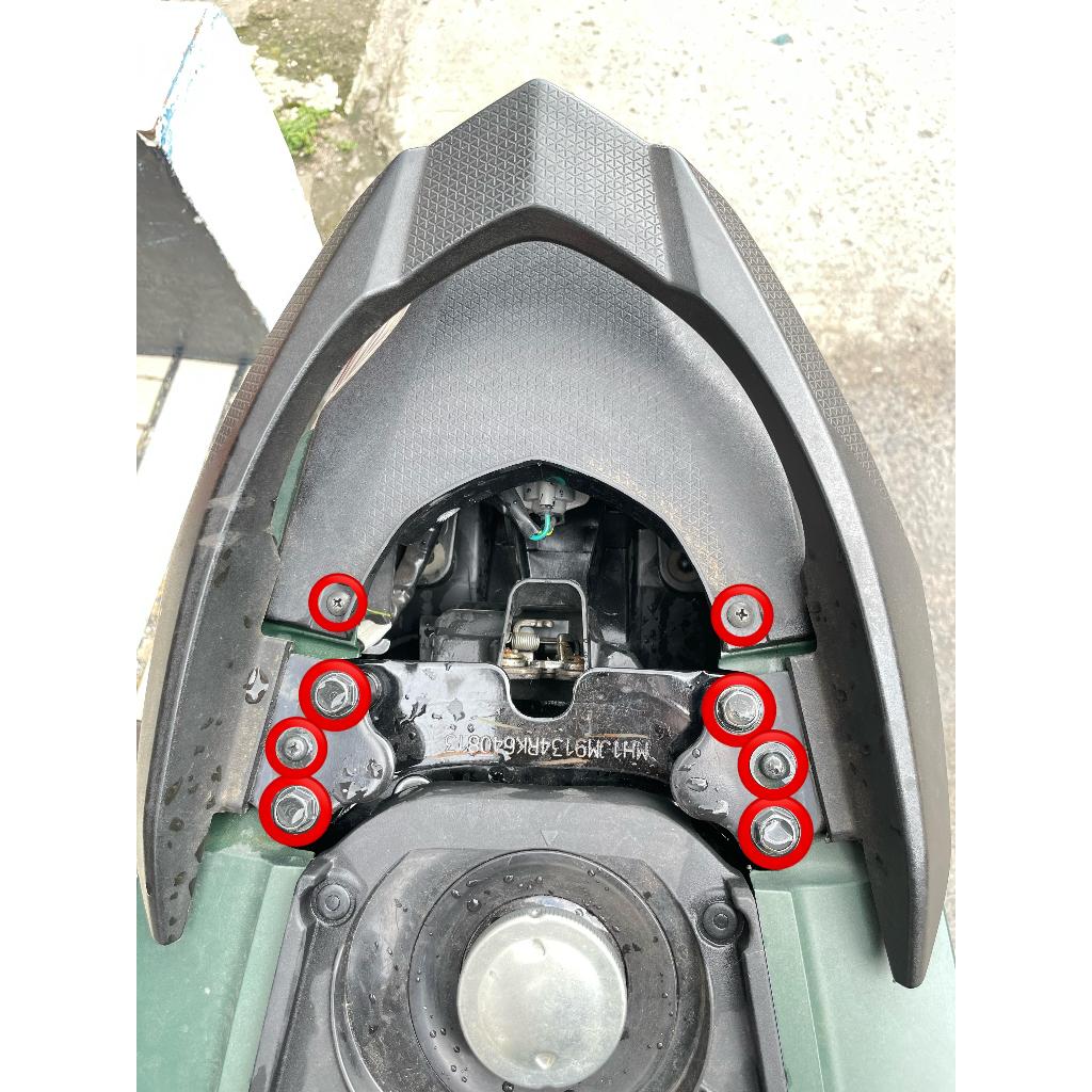 BAUT BEHEL 1 SET ( 8 BAUT ) MODEL 2 KUNCI BEAT DELUXE GENIO SCOOPY NEW BEAT STREET NEW 2019-2025 HEN