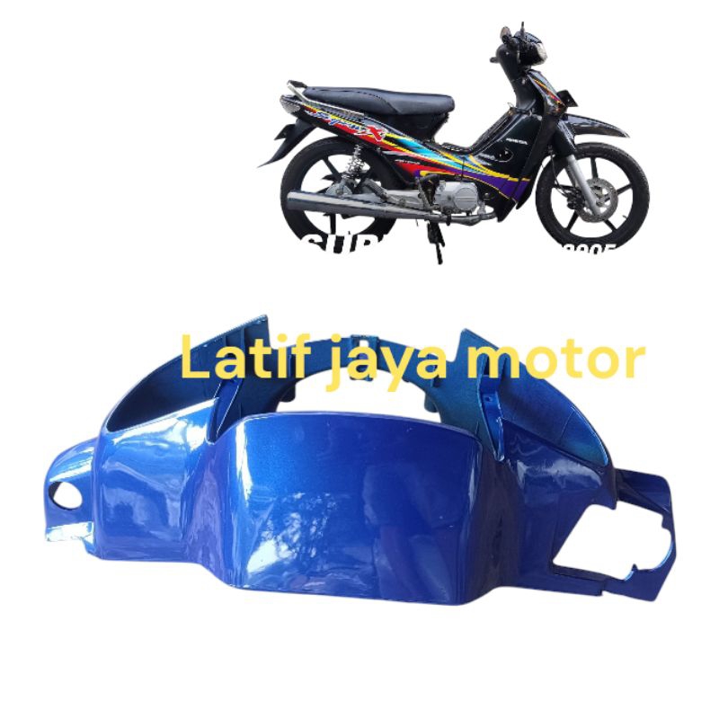 cover batok depan Supra x 100 CC supra lama biru cakram