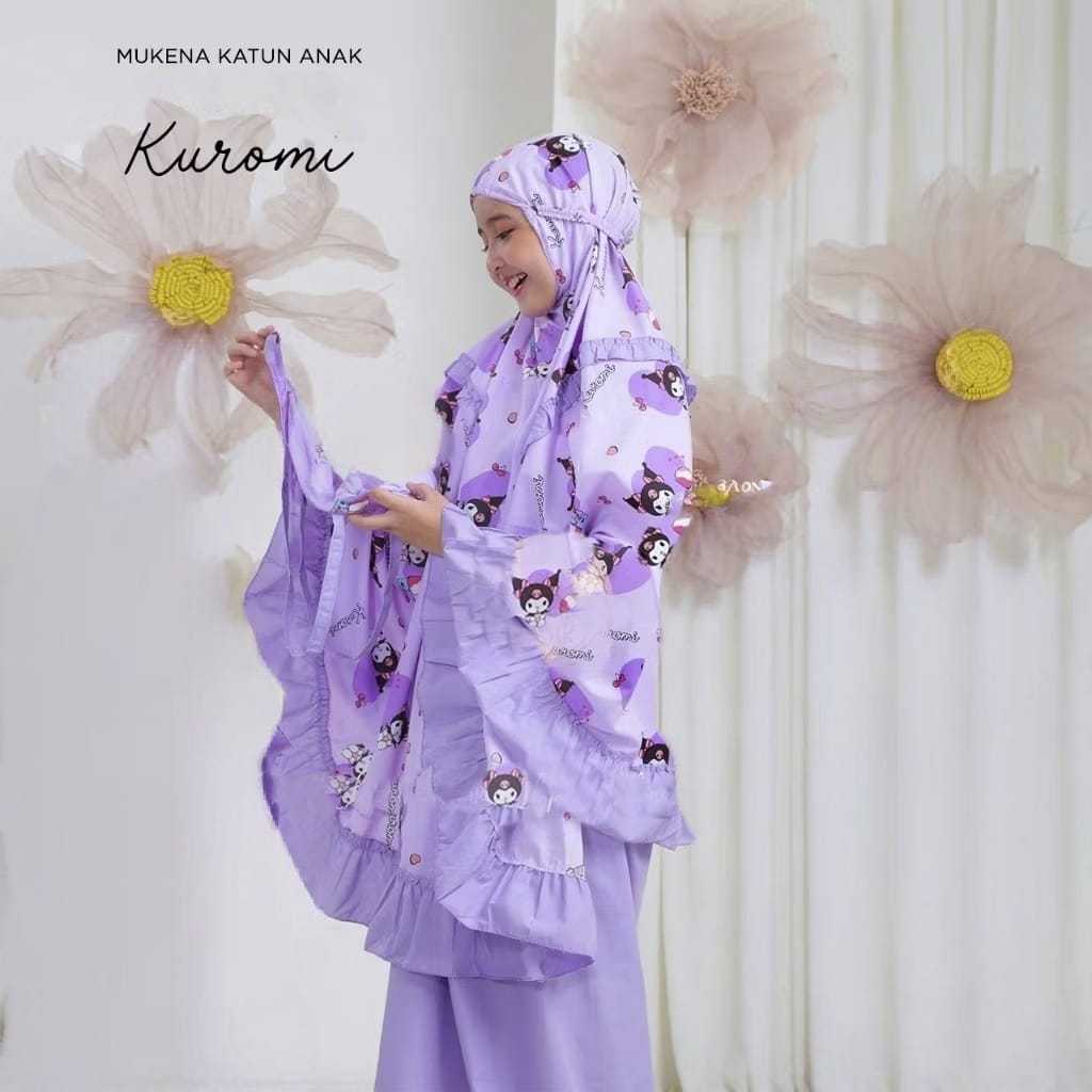 Mukena Anak Mukeno Bocah Perempuan 2In1 Virl Mukenah Set Rokoh Ibadah Karakter Lucu Teraru 2025 Ruku