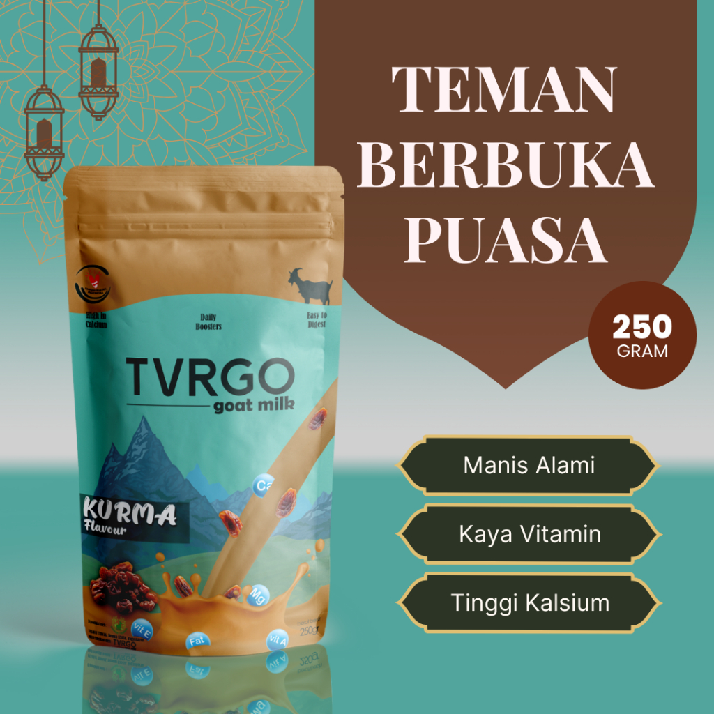 

susu kambing kurma TVRGO Goat Milk 250gram