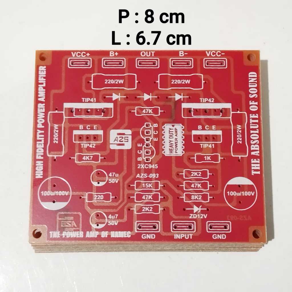 PCB NAMEC The Power Of NAMEC Mono PCB The Power AMP Of Namec PA-061