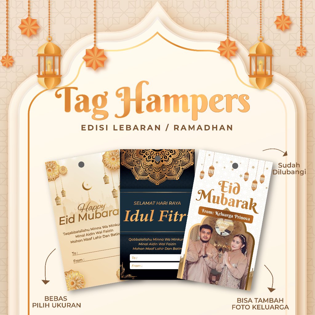 

Hangtag Lebaran Idul Fitri Bisa Custom design 48PCS /Gantungan Hang Tag Selamat Hari Raya Idul Fitri