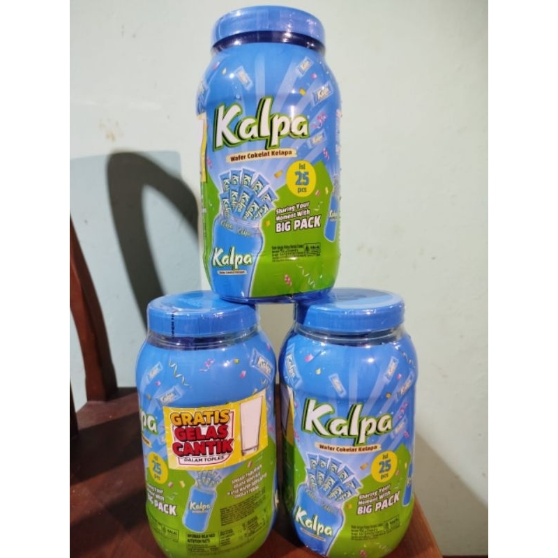 

[GRATIS GELAS CANTIK DALAM TOPLES] Kalpa Wafer Cokelat Kelapa // 1 Toples isi 25pcs 9gr