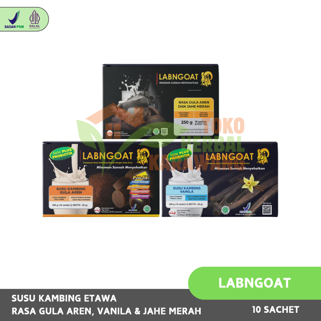 

[READY STOK] LABNGOAT Labn Goat - Susu Kambing Etawa Premium 3 Varian Rasa