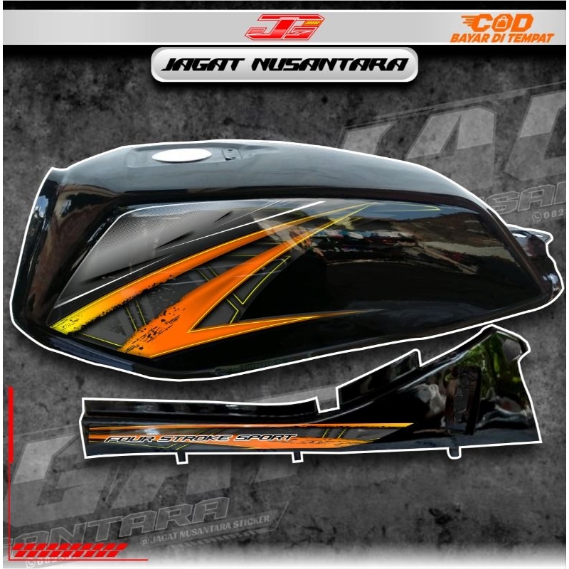STRIPING HONDA GL, SYRIPING GL STD, STRIPING CUSTOM GL, STRIPING GL FULL BODY, STRIPING GL TERBARU, 
