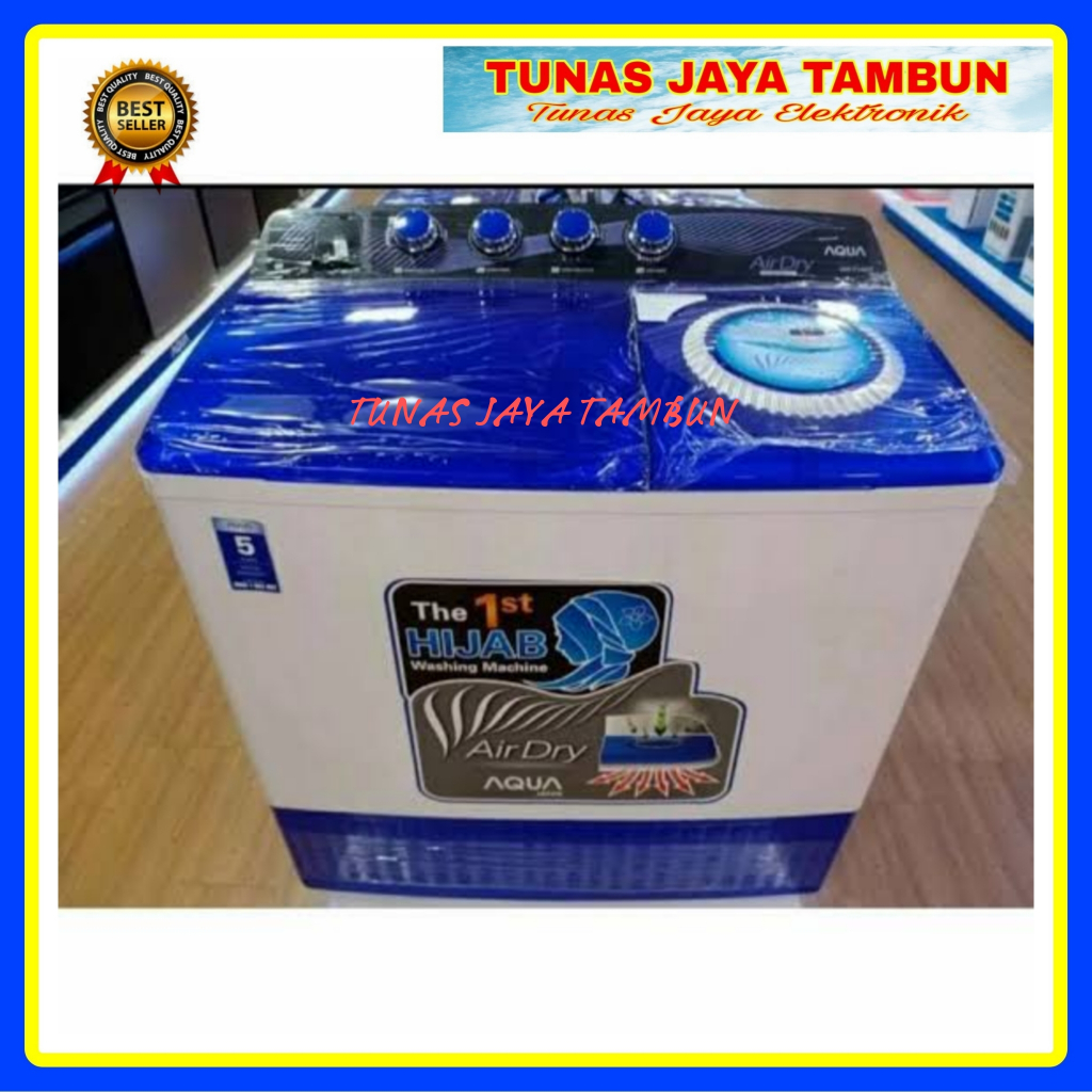 Mesin Cuci Aqua QW 1050 XT / Mesin Cuci 2 Tabung AQUA 10 Kg Twin Tub QW-1050XT