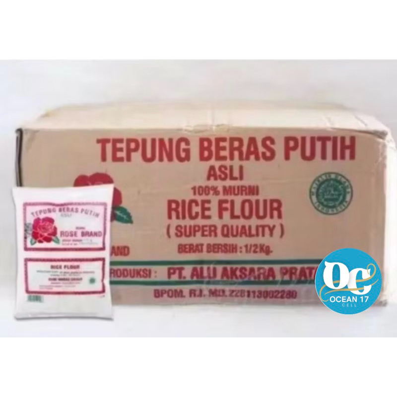 

Tepung beras rose brand isi 20 pack