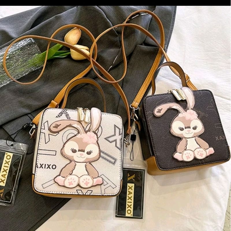 tas selempang premium tas petak rabbit