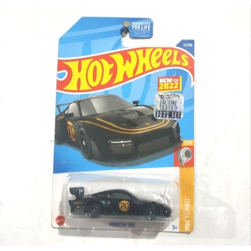 Hot Wheels Porsche 935 Black hitam Factory Sealed