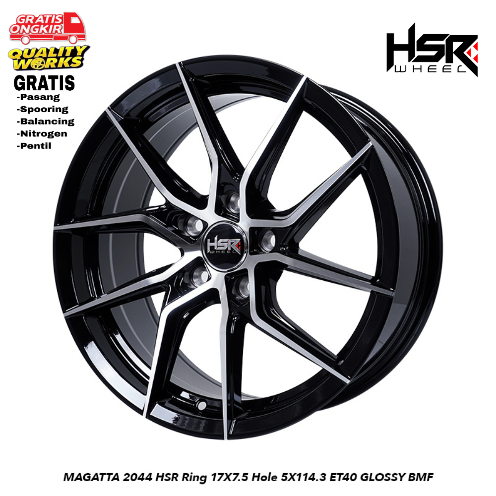 Velg Mobil Cortez, Hrv, Xpander, Ring 17 Velg Racing Hsr Wheel Original Model Farian