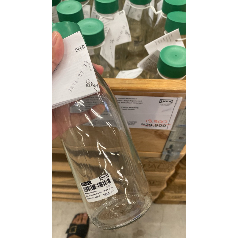Botol minum kaca/ tumblr IKEA 500ml