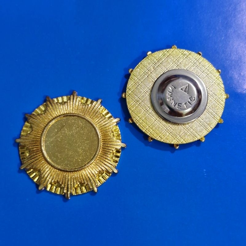 PIN MODEL BINTANG + MAGNET POLOSAN - PIN KOSONGAN