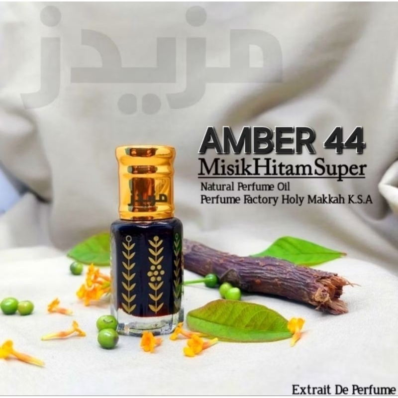 Parfume Amber 44 | Misik Hitam Super | Minyak Amber 44 Original