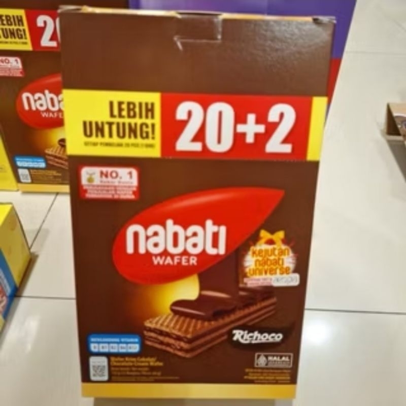 

Wafer Nabati Box Isi 20+2 Rasa Cokelat Keju Kelapa Taro - Makanan, Biskuit, Food, Cookies, Kering, Snack, Cemilan, Susu