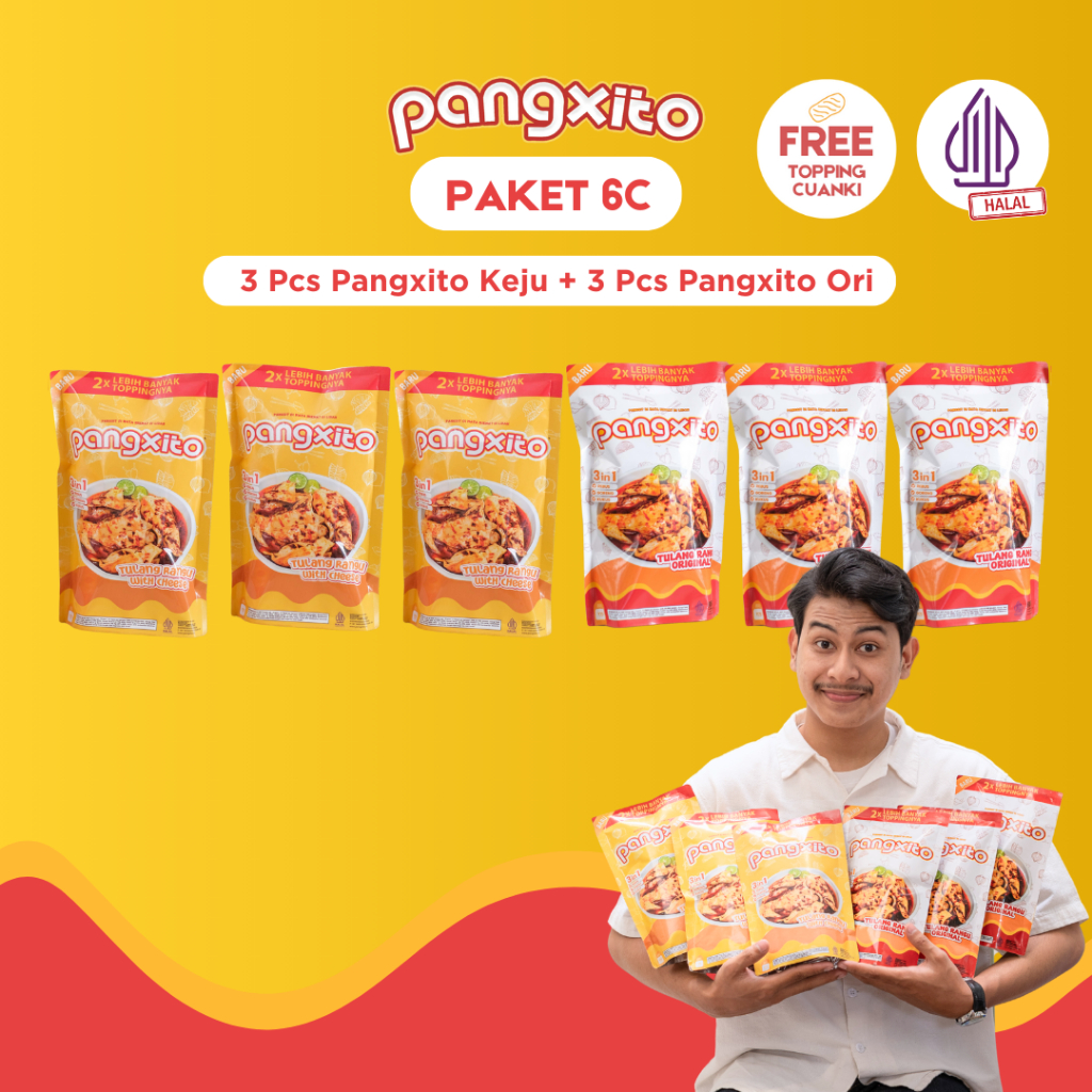 

6pcs Mix Varian Pangsit Tulang Rangu - Pangxito