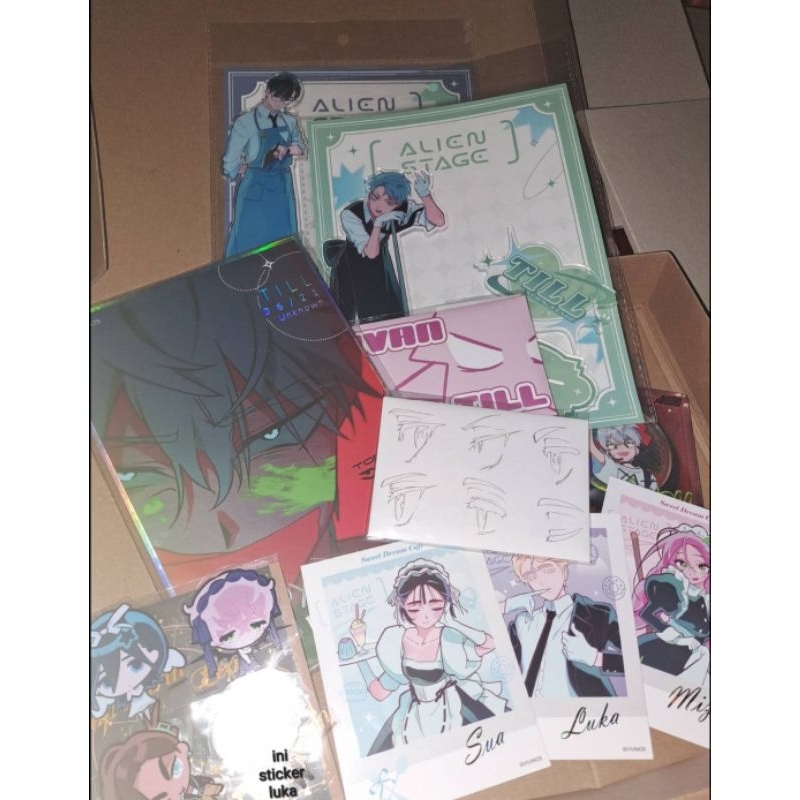 KOMIK NARUTO 2 JILID DAN OFFICIAL ALIEN STAGE MERCH TILL IVAN HYUNA LUKA MIZI SUA ACRYLIC STAND SHIK