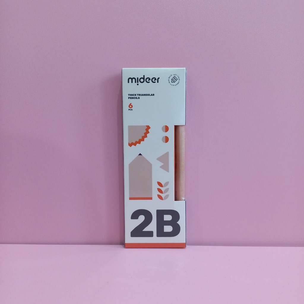 

Mideer Thick Triangular Pencils 2B / Pensil Anak Segitiga Berkualitas Belajar Menulis