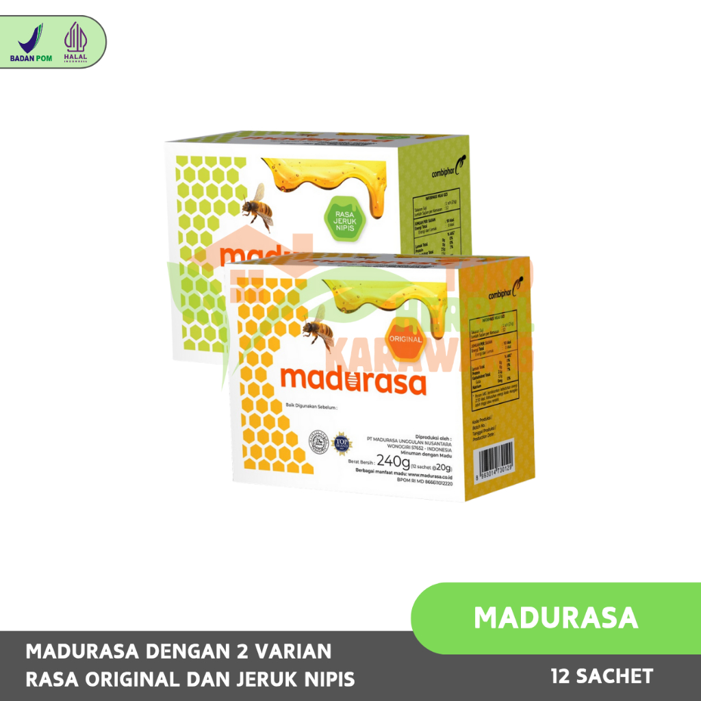 

Madurasa 1 Box Isi 12 Sachet - Original / Jeruk Nipis
