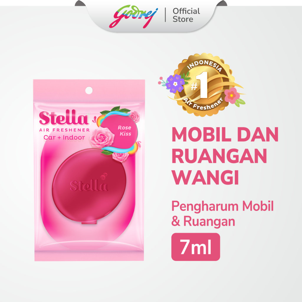 Stella Daily Freshness Car Rose Kiss Beli 1 Gratis 1 - Pengharum Mobil