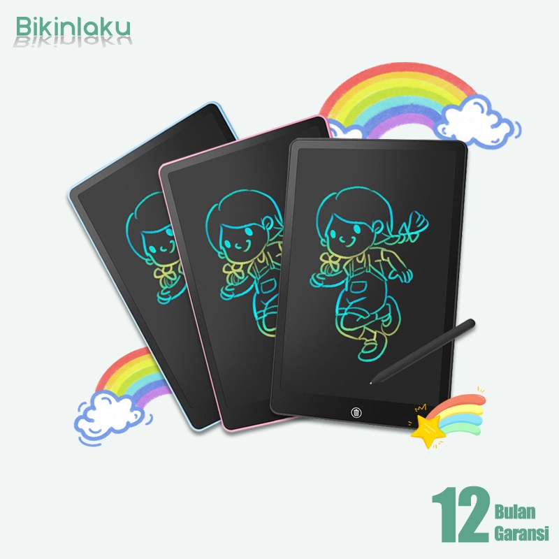 

Bikinlaku LCD Writing Board Drawing Tablet 16 inch Eye Care One key To Clear With Lock dan Stylu Pen