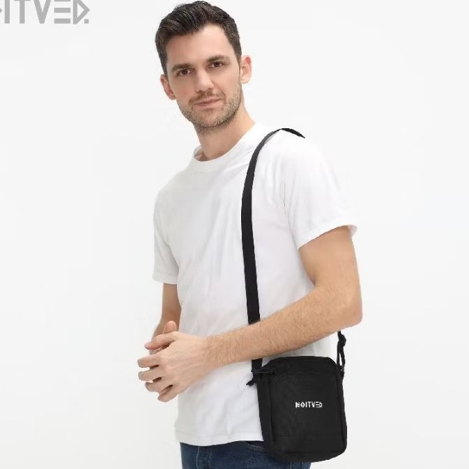 Noitved DEF slingbag - Tas selemmpang Pria Bahan Cordura 1000 Premium tas hp pria hitam keren skena 