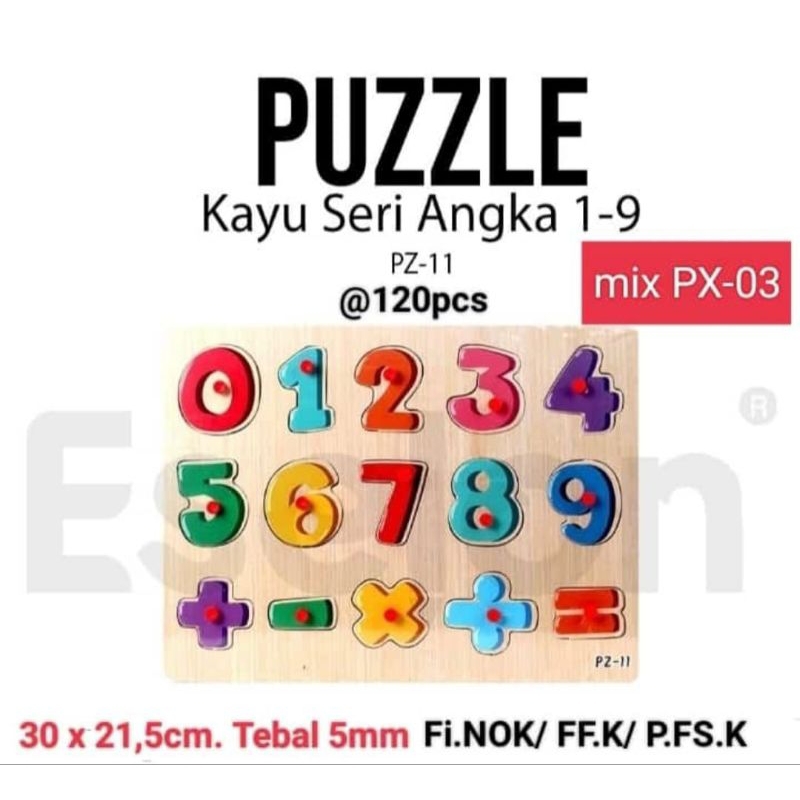 

puzzle kayu angka dan alphabet #